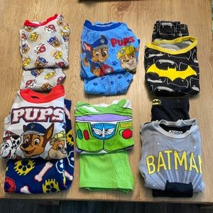Lot of gently worn, some brand new, 4T pajamas.